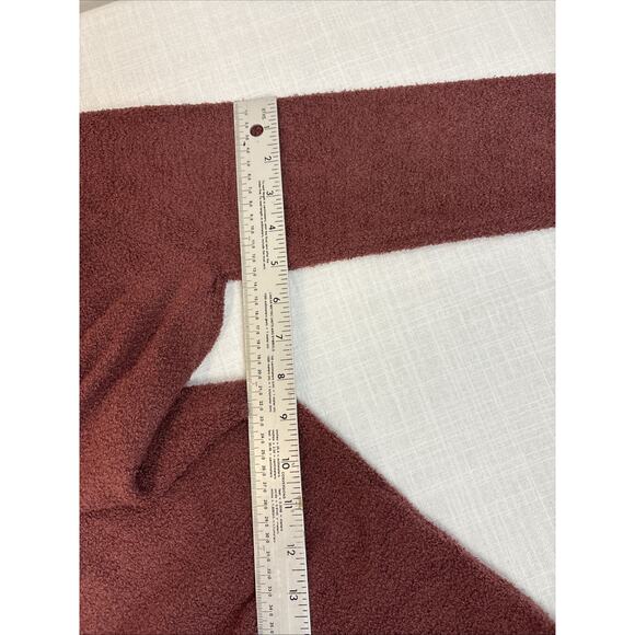 Barefoot Dreams Cozy Chic Open Front Cardigan Rose Burgundy Medium - Picture 13 of 15